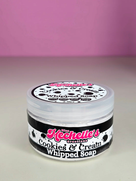 Cookies and Cream Whipped soap